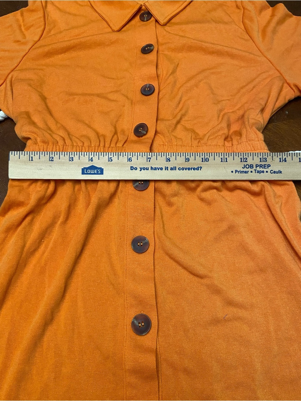 Cupshe Orange Button-Front Mini Dress with Rope Belt - Picture 10 of 12